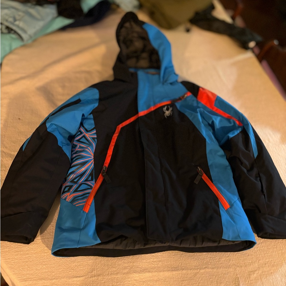 Spyder Mini Challenger kids waterproof ski snowboarding jacket